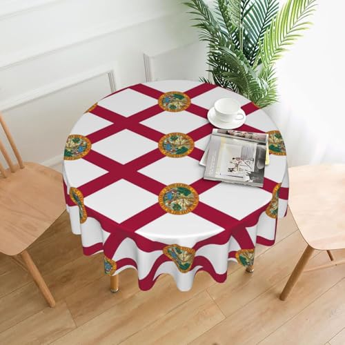 MGGAklp Tischdecke mit Florida-Staatsflagge, waschbar, wiederverwendbar, für Zuhause, Urlaub, Party-Dekoration MGGAklp Tischdecke mit Florida-Staatsflagge, waschbar, wiederverwendbar, für Zuhause, Urlaub, Party-Dekoration von MGGAklp