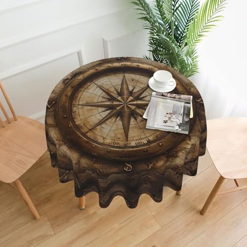MGGAklp Tischdecke mit Kompasskarte, nautischer Druck, waschbar, wiederverwendbar, für Zuhause, Urlaub, Party-Dekoration MGGAklp Tischdecke mit Kompasskarte, nautischer Druck, waschbar, wiederverwendbar, für Zuhause, Urlaub, Party-Dekoration von MGGAklp