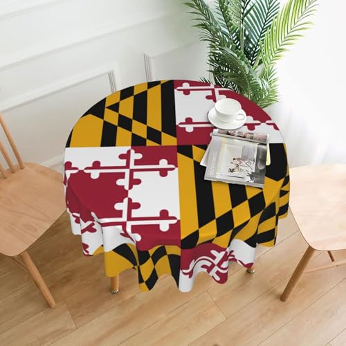 MGGAklp Tischdecke mit Maryland-Staatsflagge, waschbar, wiederverwendbar, für Zuhause, Urlaub, Party-Dekoration MGGAklp Tischdecke mit Maryland-Staatsflagge, waschbar, wiederverwendbar, für Zuhause, Urlaub, Party-Dekoration von MGGAklp