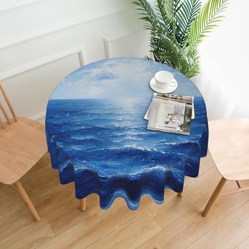 MGGAklp Tischdecke mit Meeresmotiv, waschbar, wiederverwendbar, für Zuhause, Urlaub, Party, Dekoration MGGAklp Tischdecke mit Meeresmotiv, waschbar, wiederverwendbar, für Zuhause, Urlaub, Party, Dekoration von MGGAklp