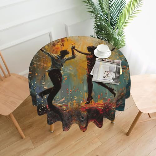 MGGAklp Tischdecke mit Musikdruck, waschbar, wiederverwendbar, für Zuhause, Urlaub, Party-Dekoration MGGAklp Tischdecke mit Musikdruck, waschbar, wiederverwendbar, für Zuhause, Urlaub, Party-Dekoration von MGGAklp