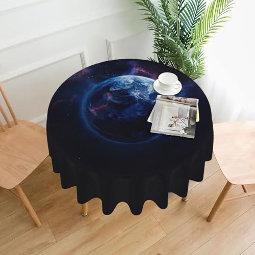 MGGAklp Tischdecke mit Universum-Planeten-Druck, waschbar, wiederverwendbar, für Zuhause, Urlaub, Party-Dekoration von MGGAklp