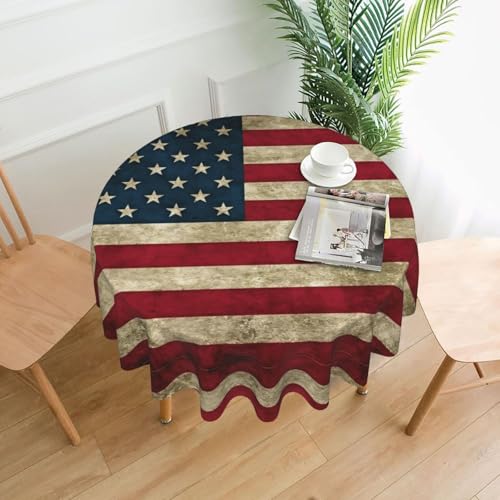 MGGAklp Tischdecke mit amerikanischer Flagge, waschbar, wiederverwendbar, für Zuhause, Urlaub, Party-Dekoration MGGAklp Tischdecke mit amerikanischer Flagge, waschbar, wiederverwendbar, für Zuhause, Urlaub, Party-Dekoration von MGGAklp