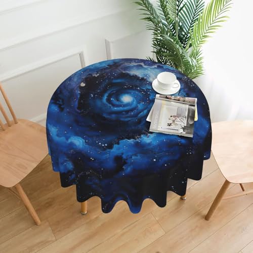 MGGAklp Tischdecke mit blauem Galaxie-Druck, waschbar, wiederverwendbar, für Zuhause, Urlaub, Party-Dekoration MGGAklp Tischdecke mit blauem Galaxie-Druck, waschbar, wiederverwendbar, für Zuhause, Urlaub, Party-Dekoration von MGGAklp