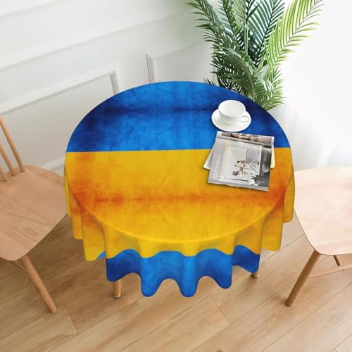 MGGAklp Tischdecke mit ukrainischer Flagge, waschbar, wiederverwendbar, für Zuhause, Urlaub, Party-Dekoration von MGGAklp