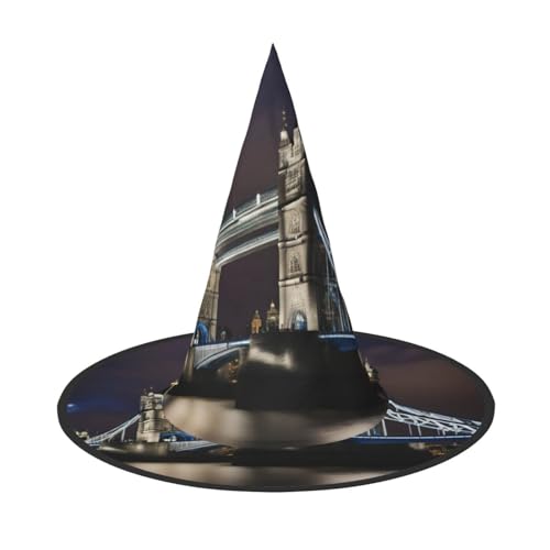 MGGAklp Tower Bridge in London Print Party Hut Halloween Karneval Hexen Hüte für Mottopartys Urlaub Dekor MGGAklp Tower Bridge in London Print Party Hut Halloween Karneval Hexen Hüte für Mottopartys Urlaub Dekor von MGGAklp