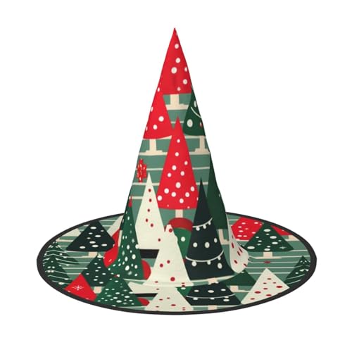 MGGAklp Weihnachtsbäume Druck Party Hut Halloween Karneval Hexen Hüte für Mottopartys Urlaub Dekor MGGAklp Weihnachtsbäume Druck Party Hut Halloween Karneval Hexen Hüte für Mottopartys Urlaub Dekor von MGGAklp