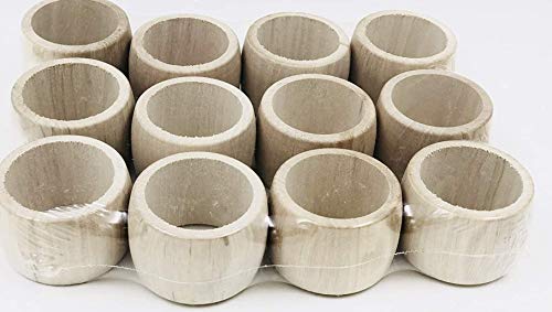 MGI DEVELOPMENT Serviettenringe, traditionelles französisches Handwerk, aus unbehandeltem Holz, Jura (unbehandelt oder personalisierbar) von MGI DEVELOPPEMENT