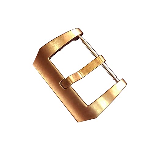 MGRAS 20mm 22mm. Cusn8. Bronzeschnalle Geeigneter Lederband Schnalle, Bronze Uhr Zubehör Uhrenschnalle (Color : 20mm) von MGRAS