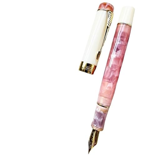 MGTCAR Acryl-Füllfederhalter, schöner grüner Geschenkstift EF/F/M mit Konverter, Schreibwaren, Büro- und Schulbedarf, Schreibwaren (Sakura Pink, EF) von MGTCAR