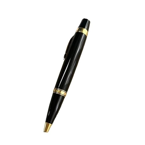 MGTCAR Einzigartiger, luxuriöser Füllfederhalter mit einziehbarer Feder und Glanztaschenstift, zum Schreiben von Geschenken, zufällige Farbe, Diamant-Clip (Kugelschreiber, mit Ledertasche) von MGTCAR