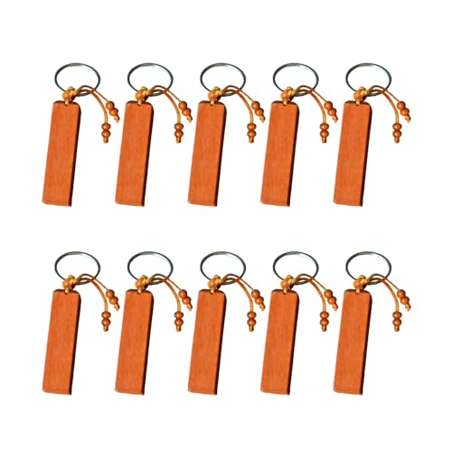 10 Stück Rohlinge Zelkova Schlüsselanhänger zum Gravieren Geschenke Gravierbare Schlüsselanhänger Unvollendete Holz Schlüsselanhänger Anhänger von MHADBKH