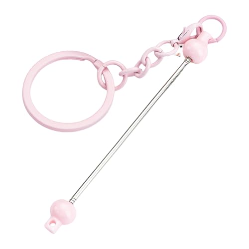 10pieces Perlenable Keychain Anhänger Metallschlüsselkäse Perlenkeyring Rucksäcke Charme Schlüsselbund Schmuckzubehör Machen Accessoires von MHADBKH