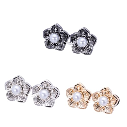 3 Set Jeansknöpfe Pin Verstellbare Taille Schnalle Verschluss Set Taille Straffung Pin für Lose Hosen und Röcke Metallknopf Kleidung Knopf 3 Set Jeansknöpfe Pin Verstellbare Taille Schnalle Verschluss Set Taille Straffung Pin für Lose Hosen und Röcke Metallknopf Kleidung Knopf von MHADBKH
