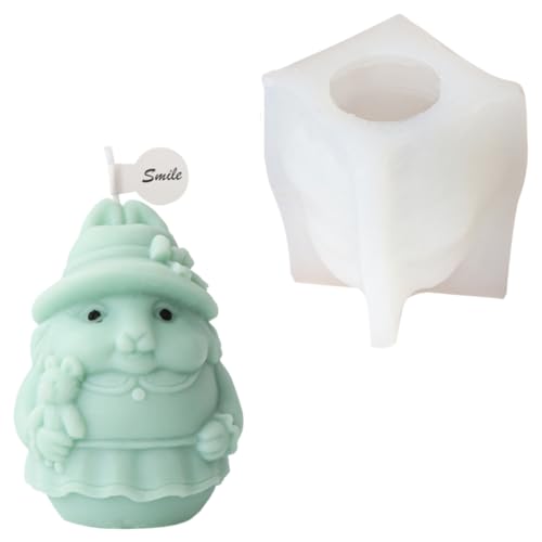 3D-Silikonform, glatt, Tiermotiv, Kerzenform, Epoxidharz, Formen für Ornamente, Formen von MHADBKH