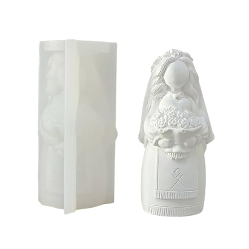 3D-Silikonformen für die Braut, geeignet für die Herstellung zarter, handgefertigter Seifen und Kuchendekorationen von MHADBKH