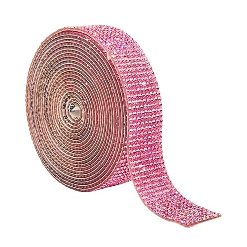 4,5 m selbstklebendes Strassband, glitzernde Strasssteine, 13 mm, Kristallrolle für Bastelarbeiten, Hochzeitstortendekoration, Festival-Dekoration, Zubehör von MHADBKH