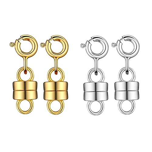 4 Paar Halsketten-Magnetverschluss, Halskettenverschlüsse und Verschlüsse, Kettenverlängerung, Schmuck-Verschluss 4 Paar Halsketten-Magnetverschluss, Halskettenverschlüsse und Verschlüsse, Kettenverlängerung, Schmuck-Verschluss von MHADBKH