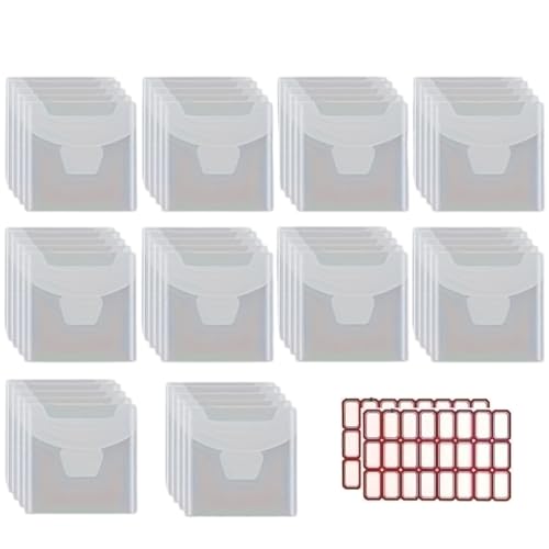 50 Stück Stanz- und Stempelaufbewahrungstaschen, transparente Umschläge, Taschen für Stanzformen, Scrapbooking 50 Stück Stanz- und Stempelaufbewahrungstaschen, transparente Umschläge, Taschen für Stanzformen, Scrapbooking von MHADBKH
