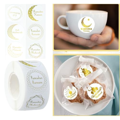 500pcs Round Seal Labels Festival Aufkleber Selbstkleber Aufkleber Dekorative Etiketten Eid Mubaraks Aufkleber Partyzubehör 500pcs Round Seal Labels Festival Aufkleber Selbstkleber Aufkleber Dekorative Etiketten Eid Mubaraks Aufkleber Partyzubehör von MHADBKH