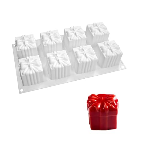 8-Cavity Silikonform Fondant Schokoladenform Mousse Kuchen Dekoration Werkzeuge Kerzenseife Schimmel Einfache Saubere Schokoladenform Nicht Stick Backwerkzeuge Einfach Zu Reinigen von MHADBKH