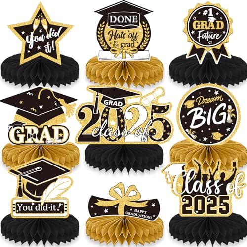 9-teiliges Kartondekor-Set für Abschlussfeiern, Party-Dekoration für Tischplatten, Verwendung auf Partys und Schulveranstaltungen, Festival-Event-Dekorationen von MHADBKH