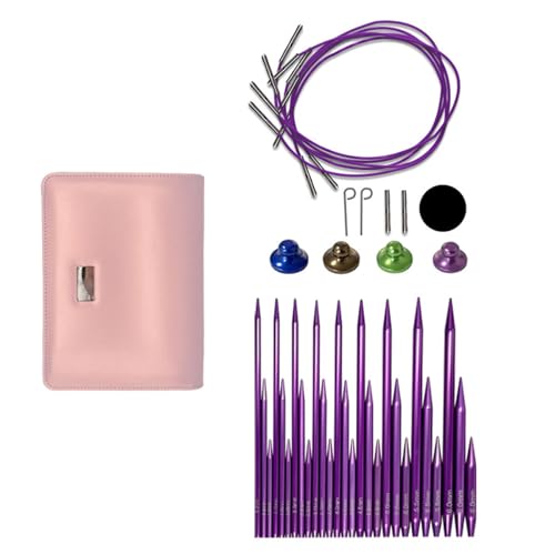 Austauschbares Rundstricknadel-Set mit Etui und Zubehör, 3,0–6,0 mm Rundstricknadeln Austauschbares Rundstricknadel-Set mit Etui und Zubehör, 3,0–6,0 mm Rundstricknadeln von MHADBKH