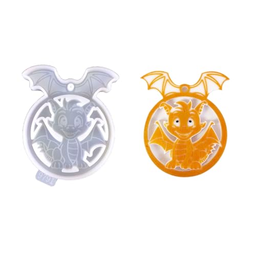 Epoxidharz-Formen, Schlüsselanhängerform, Drachenform, einzigartige Schmuck-Anhängerform für Schmuck, Handarbeit von MHADBKH