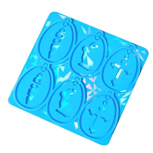 Epoxidharz-Formen, Schlüsselanhängerform, Ostermotiv, einzigartige Schmuck-Anhängerform für Anhängerherstellung von MHADBKH