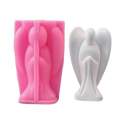 Gebetsmädchen Statue Gypsum Formen Duft Kerze Silikon Schimmel Beton Zement Crafting Schimmelpilze Tisch Ornament Für Enthusiasten von MHADBKH