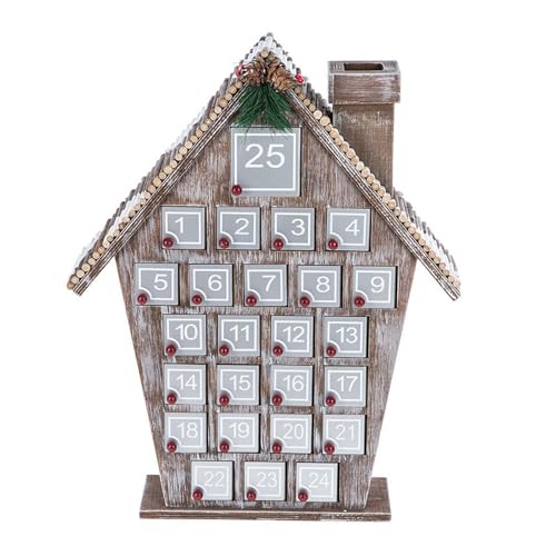 Holz Weihnachten Countdowns Häuser Holzhäuser Adventskalender mit 24 Karten und Weihnachten Tannenzapfen zum Feiern Holz Weihnachten Countdowns Häuser Holzhäuser Adventskalender mit 24 Karten und Weihnachten Tannenzapfen zum Feiern von MHADBKH