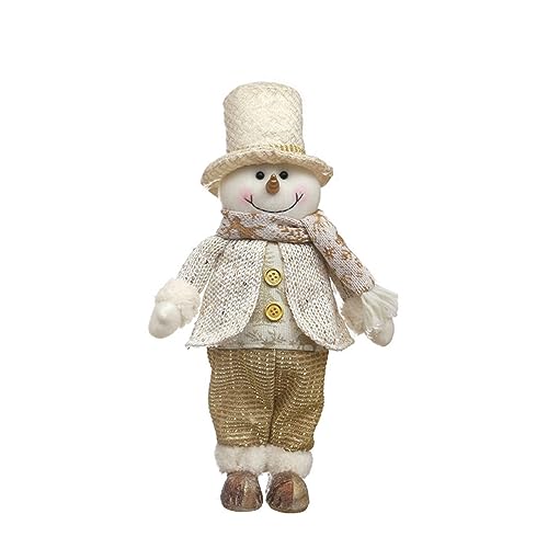 MHADBKH 1 x LED-Weihnachtspuppe für den Innenbereich, Plüschpuppe, hängende Ornamente, Weihnachtsmann, Schneemann von MHADBKH
