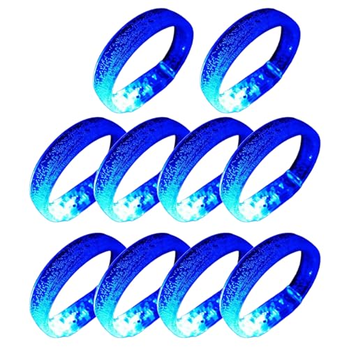 MHADBKH 10pcs/Pack LED Light Armbänder Schmücken Farbenfrohe Licht Aus Die Armbänder Accessoire Fashion Party Tragbar Machen von MHADBKH