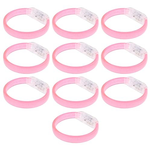 MHADBKH 10pcs/Pack LED Light Armbänder Schmücken Farbenfrohe Licht Aus Die Armbänder Accessoire Fashion Party Tragbar Machen von MHADBKH