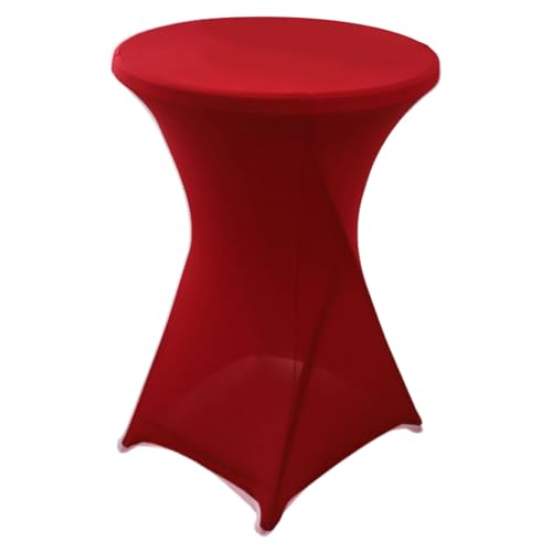 MHADBKH 1pc Elastics Runde Tisch Spandex Tischtuch Stretch Hotel Party Cocktail Tischdecke MHADBKH 1pc Elastics Runde Tisch Spandex Tischtuch Stretch Hotel Party Cocktail Tischdecke von MHADBKH