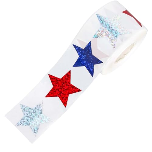 MHADBKH 500 Stück schimmernde Stern-Aufkleber, glitzernde Folienaufkleber für Schülerplaner und Verhaltenstabelle, 2,5 cm Klassenzimmer-Belohnungen MHADBKH 500 Stück schimmernde Stern-Aufkleber, glitzernde Folienaufkleber für Schülerplaner und Verhaltenstabelle, 2,5 cm Klassenzimmer-Belohnungen von MHADBKH