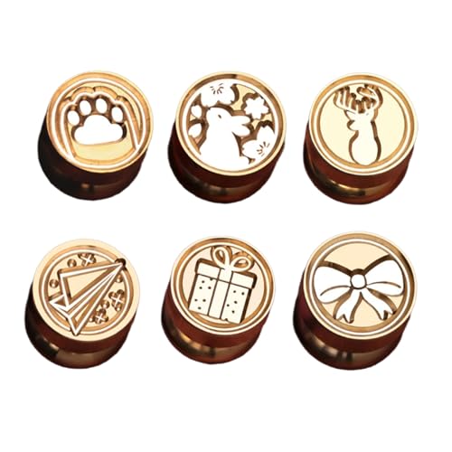 MHADBKH 6pcs Weihnachtsmotivstempel Für Hochzeitseinladungen Weihnachtskartenumschlagdekoration Geprägter Versiegelungsstempel MHADBKH 6pcs Weihnachtsmotivstempel Für Hochzeitseinladungen Weihnachtskartenumschlagdekoration Geprägter Versiegelungsstempel von MHADBKH