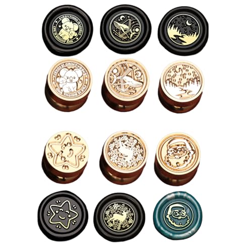 MHADBKH 6pcs Weihnachtsmotivstempel Für Hochzeitseinladungen Weihnachtskartenumschlagdekoration Geprägter Versiegelungsstempel MHADBKH 6pcs Weihnachtsmotivstempel Für Hochzeitseinladungen Weihnachtskartenumschlagdekoration Geprägter Versiegelungsstempel von MHADBKH