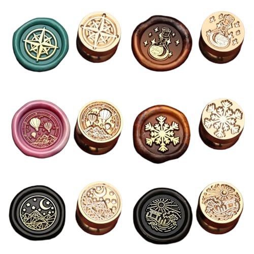 MHADBKH 6pcs Weihnachtsmotivstempel Für Hochzeitseinladungen Weihnachtskartenumschlagdekoration Geprägter Versiegelungsstempel MHADBKH 6pcs Weihnachtsmotivstempel Für Hochzeitseinladungen Weihnachtskartenumschlagdekoration Geprägter Versiegelungsstempel von MHADBKH