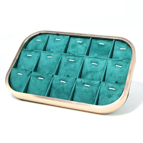 MHADBKH Elegante Samt-Schmuckaufbewahrung, Anhängerhalter, elegante Schmuckschatulle, stapelbar, Vitrine für Halskette MHADBKH Elegante Samt-Schmuckaufbewahrung, Anhängerhalter, elegante Schmuckschatulle, stapelbar, Vitrine für Halskette von MHADBKH