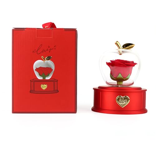 MHADBKH Elegante Schmuckschatulle in Obstform, schöne Rosen-Schmuckschatulle, Halsketten-Aufbewahrung, Halter für Muttertagsgeschenke MHADBKH Elegante Schmuckschatulle in Obstform, schöne Rosen-Schmuckschatulle, Halsketten-Aufbewahrung, Halter für Muttertagsgeschenke von MHADBKH