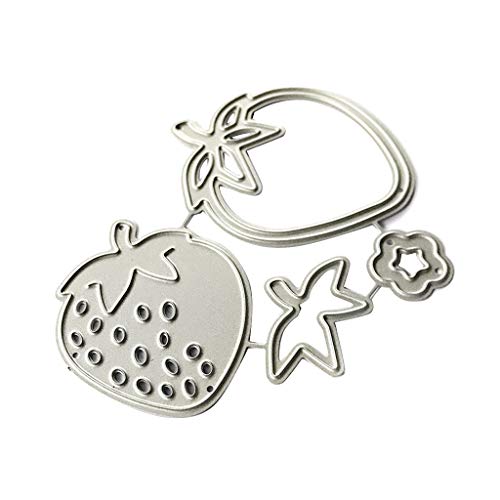 MHADBKH Erdbeere Metall Stanzformen Schablone Scrapbooking Album Stempel Papier Karte Prägung Dekor Handwerk von MHADBKH