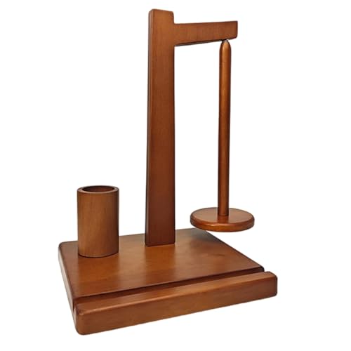 MHADBKH Garnhalter aus Holz zum Häkeln, Stricken, multifunktionaler Garnhalter, Spender mit Handy-Ständer und Häkelnadelhalter MHADBKH Garnhalter aus Holz zum Häkeln, Stricken, multifunktionaler Garnhalter, Spender mit Handy-Ständer und Häkelnadelhalter von MHADBKH