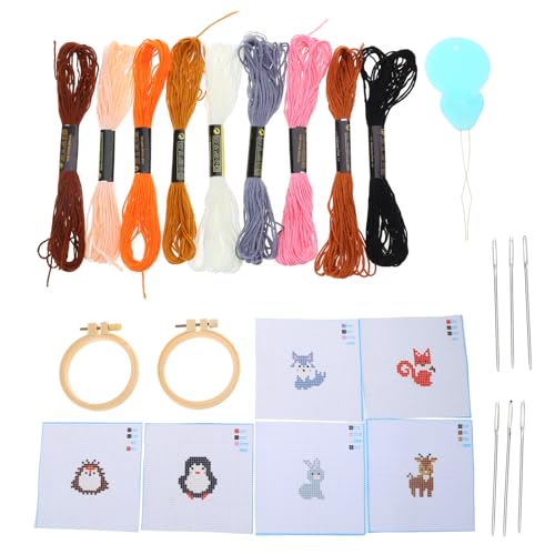 MHADBKH Kreuzstiches Nähen Mit Tieren Muster Stickereien Sticker Starter Kits Für Anfänger Erwachsene Liebhaber MHADBKH Kreuzstiches Nähen Mit Tieren Muster Stickereien Sticker Starter Kits Für Anfänger Erwachsene Liebhaber von MHADBKH