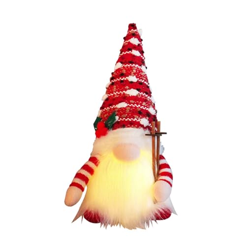 MHADBKH Leuchtende Weihnachtsdekorationen 2023 Gesichtslose Puppe Weihnachtsdekoration für Zuhause Weihnachtsschmuck Neujahr von MHADBKH