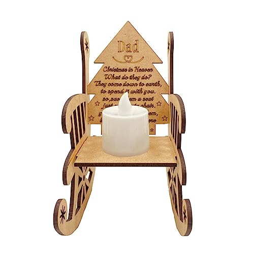 MHADBKH Nützliche Ornamente, farbecht, feste Struktur, exquisites Weihnachtsschaukelstuhl-Modell mit dekorativem Kerzenlicht, 2 x MHADBKH Nützliche Ornamente, farbecht, feste Struktur, exquisites Weihnachtsschaukelstuhl-Modell mit dekorativem Kerzenlicht, 2 x von MHADBKH