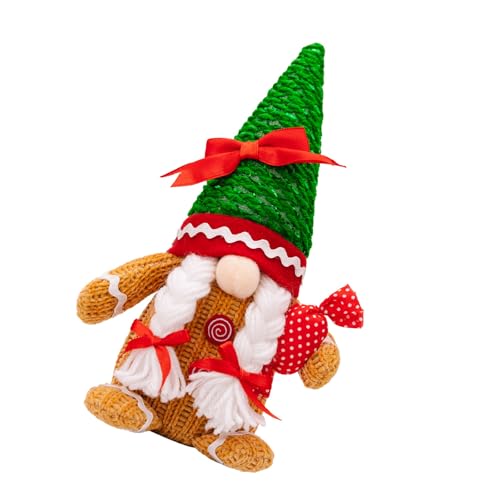 MHADBKH Schöne Weihnachts-Lebkuchenmann-Zwerge, Plüschpuppen, handgefertigt, gefüllt, Ornament, Festival, Feiertagsdekoration MHADBKH Schöne Weihnachts-Lebkuchenmann-Zwerge, Plüschpuppen, handgefertigt, gefüllt, Ornament, Festival, Feiertagsdekoration von MHADBKH