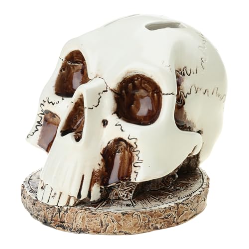 MHADBKH Totenkopf-Skulptur, Statue, Ständer, Totenkopf, Halloween, Küchendekoration, Fensterdekoration, Partyzubehör MHADBKH Totenkopf-Skulptur, Statue, Ständer, Totenkopf, Halloween, Küchendekoration, Fensterdekoration, Partyzubehör von MHADBKH
