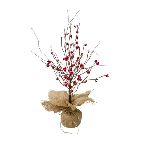 MHADBKH Valentinstags-Beeren-Herz-Tischbaum mit Zementsockel, Tischdekoration für Valentinstag, Heimdekoration, mit Jute-Basis MHADBKH Valentinstags-Beeren-Herz-Tischbaum mit Zementsockel, Tischdekoration für Valentinstag, Heimdekoration, mit Jute-Basis von MHADBKH