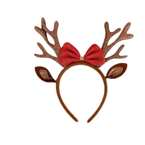 MHADBKH Weihnachts-Kopfschmuck, Haarreif, Rentier-Haarreif, festlicher Party-Kopfschmuck, Kopfschmuck, Party-Kopfschmuck von MHADBKH